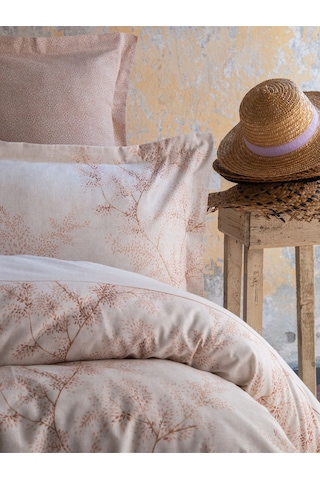 Senses Mila Nevresim Takımı Terakota Çift Kişilik Terakota