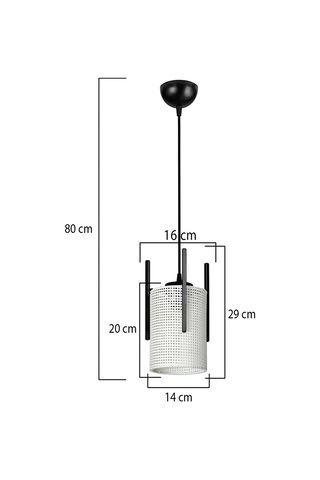 Modelight Manyas Tekli Sarkıt Siyah