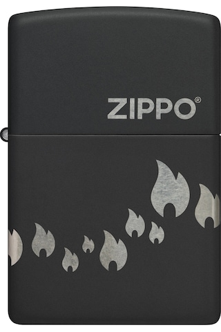 Zippo Shadow Flame Dizayn Çakmak Siyah