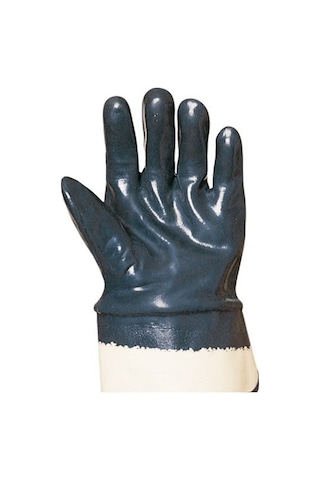 Mavi Nitril Eldiven, Sırt Kapalı, Konçlu 10'lu Paket