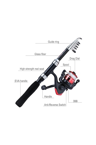 Kırmızı Sougayılang Oltalar Balıkçılık Reel Combo Açık Spor Deniz Olta Takımı Aksesuarları Olta Takımı Olta Kamışı Çark Seti