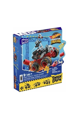 HKF87 MEGA Hot Wheels Smash N Crash Bone Shaker Çarpışma Seti 151 Parça +5 yaş