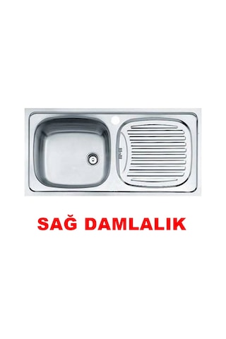Teka Ebm 45 Sağ Damlalıklı Paslanmaz Çelik Eviye