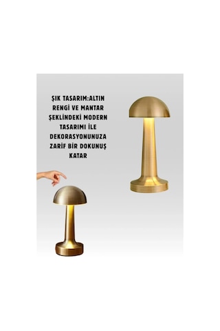 Mantar Masa Lambası Çok Renkli