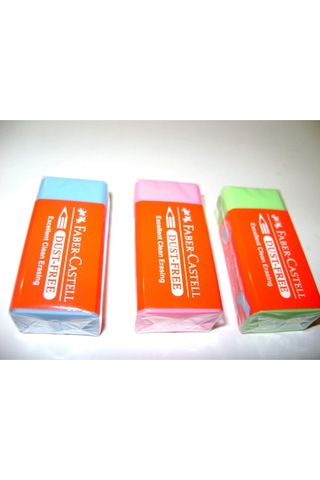 Faber-castell Dust-free Renkli Silgi, Bir Adet, Pvc-free