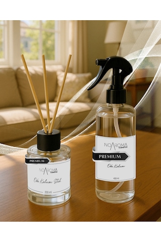 Bebek Pudrası Oda Kokusu Seti 400 Ml Sprey + 100 Ml Bambu Çubuklu Ferahlatıcı