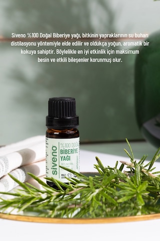 Siveno %100 Doğal Biberiye Uçucu Yağı 10 ML