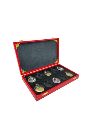 Cep Saati Koleksiyon Kutusu 10 Lu Deri Kırmızı