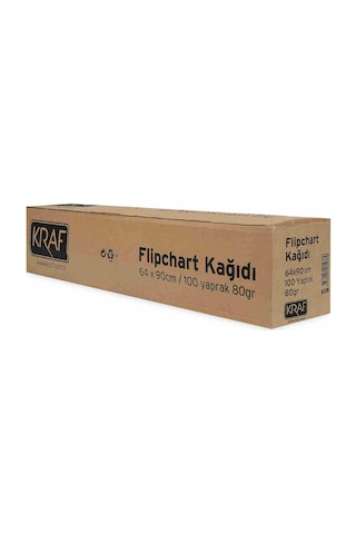 Kraf Flipchart Kağıdı Rulo 64x90 CM. 100 Yaprak