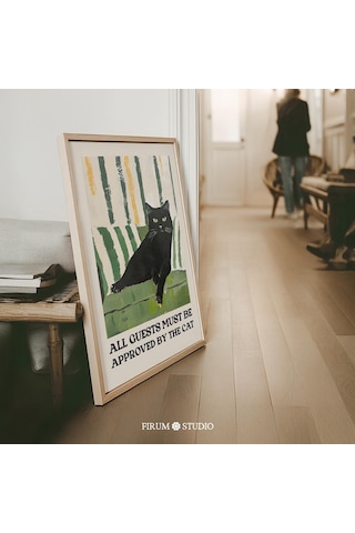 Komik Siyah Kedi Duvar Sanatı