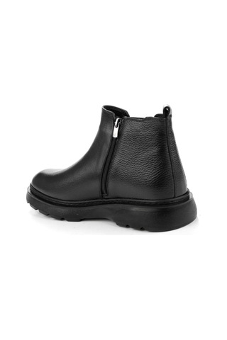 Siyah Hakiki Deri Erkek Bot & Bootie E02547053545 Siyah