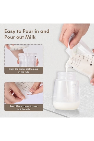 Geekyou Youha Anne Sütü Saklama Poşetleri 180ml Ldpe+pet Malzeme 10 Adet