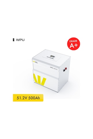 Werer Energy 48V 500Ah 26.8kW LiFePO4 WPU Series Bluetooth’lu Lityum Demir Fosfat Akü