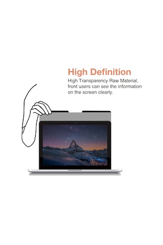 Macbook Pro 13.3" için Senseage Manyetik Gizlilik Ekranı Filtresi