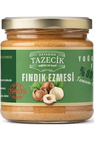 Ustagıda Tazecik %80 Fındık Ezmesi 300 Gram Glütensiz - Vegan