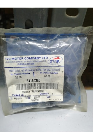 Tvs Scooty Pep Sinyal Düğmesi