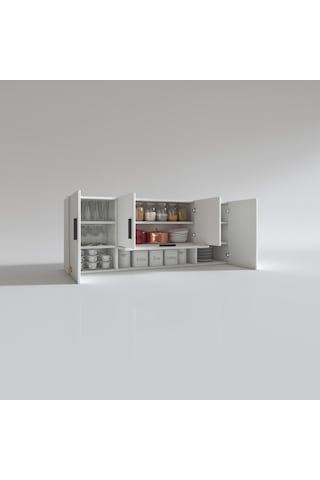 Kenzlife Hazır Mutfak Acus32 Byz 060 150 32 Mutfak Banyo Dolabı Kapaklı Raflı