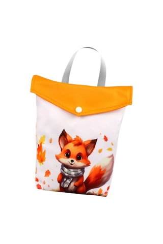 Dolıty Bebek Bezi Çantası Taşınabilir Seyahat Tilki-25x30cm 0 Numara Çok Renkli