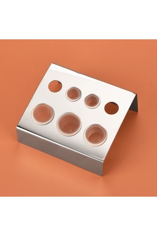 Samdoo Stainless Steel Dövme Mühür Tutucusu - 7 Delikli 1 Büyük, 2 Orta, 4 Küçük - Dayanıklı Ve Temizlenmesi Kolay Dövme Aleti