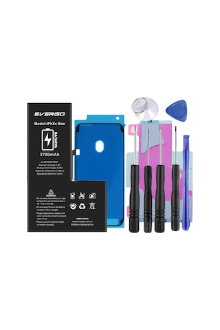 Apple Uyumlu iPhone XS Max  Batarya Pil 3700 Mah evergo