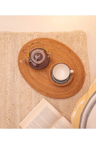 Koza Home Meander Rattan Dekorafit Supla Ve Duvar Dekoru 30x40cm 8797 Naturel