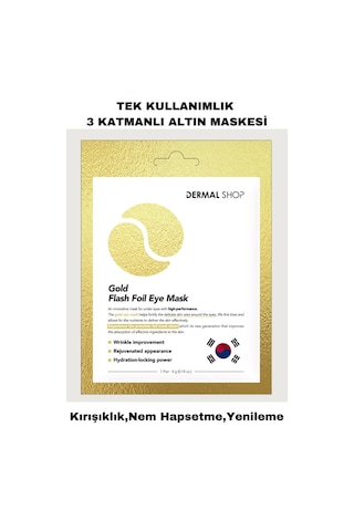 DERMAL Gold Flash Foil Göz Maskesi 4 gr