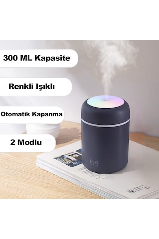 Robeve 300 Ml Ultrasonik Hava Nemlendirici Işıklı Buhar Makinesi Ve Aroma Difüzörü H2o Nemlendirici