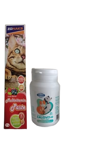 Zonaks Kediler İçin Multivitamin Kediler İçin Özel Aromalı İçerikli Paste