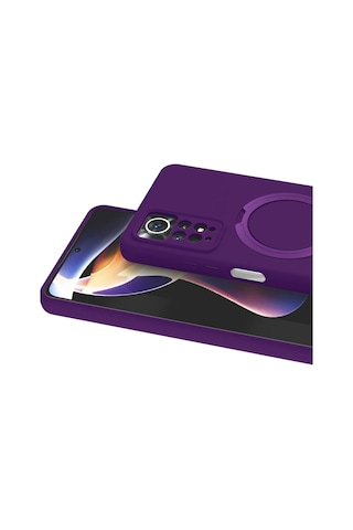 Newface - 336 - Xiaomi Redmi Note 12 Pro 4g Regal Magsafe Standlı Kapak - - Glblseme - Derin Mor Diğer