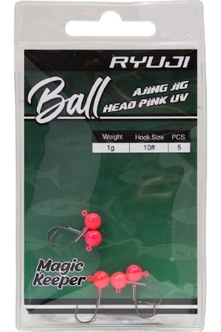 Ryuji Ball Ajing Pink Uv 10 Jig Head 1gr 1gr