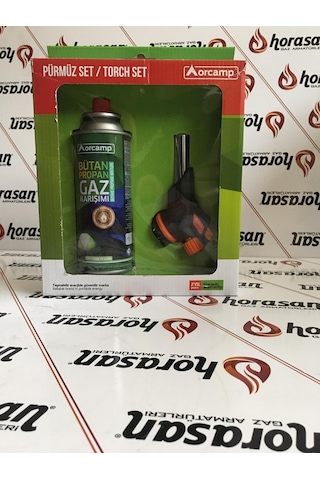 Orgaz Pürmüz Set / Torch Set Çakmaklı Pürmüz Siyah