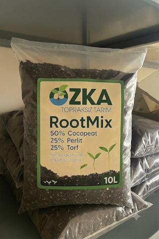 Rootmix 10l Fide Ve Çiçek Toprağı - Cocopeat, Perlit Ve Torf Karışımlı Saksı Toprağı 10 L
