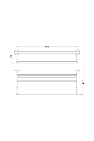 Bocchi Piave Havlu Rafı 600Mm Mat Siyah 3057 0011 Ab