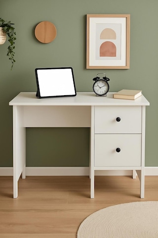 Study 2 Çekmeceli Çalışma Masası Beyaz