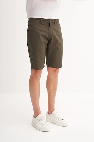 Cazador Slim Fit Bermuda Kısa Dar Paça Şort 6015 Haki