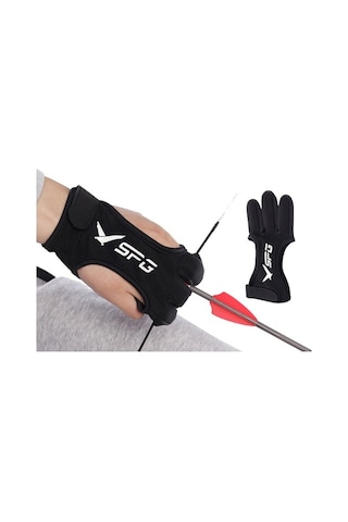 Pazly Suntek 3 Parmak Okçuluk Eldiveni Koruma Bilekli Olimpik Yay Xl Avcılık Spor