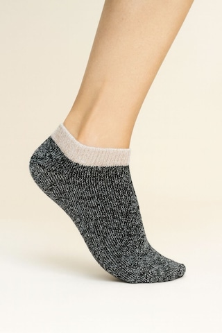 Socks 6 Çift Kadın Ekstra Kalın Termal Havlu Kendinden Desenli Patik Çorap Çok Renkli