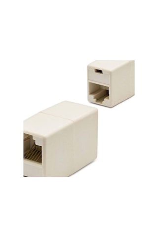 Rj45 To Rj45 Uzatma Adaptör Krem Hdx5006 Evimdeyokyok
