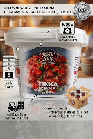 Tikka Masala 1000 G X 8 Adet - 1 Koli Koli Bazlı Avantaj Paketi
