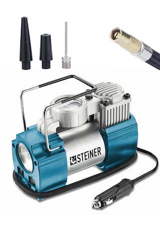 Steiner 12v Çakmaklık Girişli 150 Psi Mini Hava Kompresörü Mavi