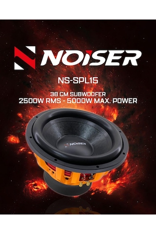 Noiser Ns-spl15 38 Cm Subwoofer Bas 4 Ohm 5000 Watt Max Power 2500 Rms