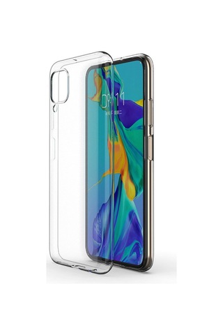 Huawei P40 Lite Kılıf Lüx Kamera Korumalı Şeffaf Silikon Kılıf Şeffaf