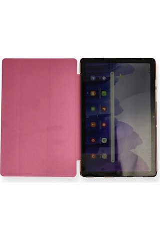 Samsung Galaxy Uyumlu T870 Tab S7 11 Kılıf Tablet Smart Kılıf - Pembe Laptop Çantası