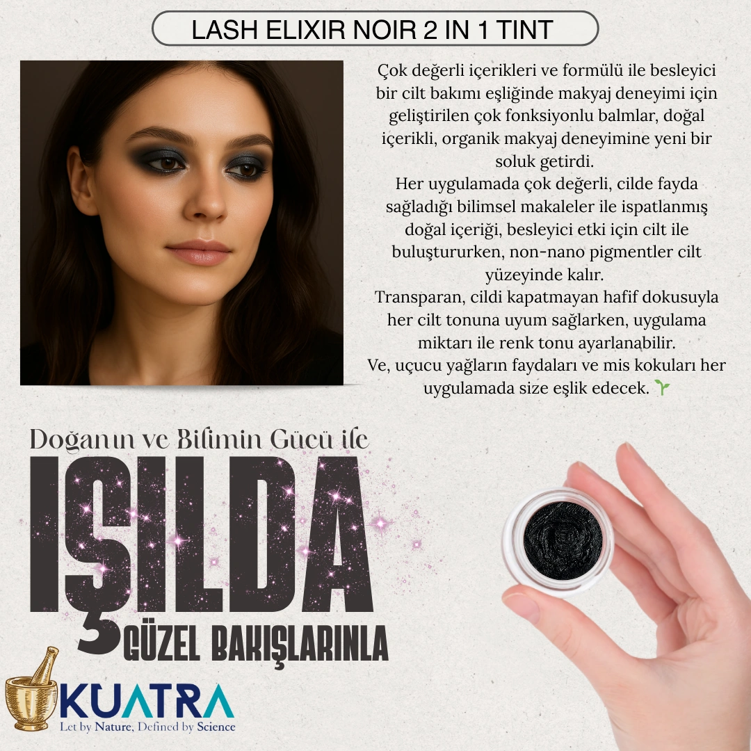 Kuatra Lash Elixir Noir Eye Shadow/liner Multi-use Tint With Lash &skin Care 12