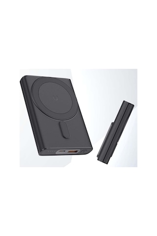 20000 Mah Powerbank Kablosuz Şarj Makinesi 22.5w Hızlı Şarj Özellikli Taşınabilir Batarya Siyah