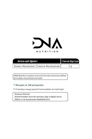 DNA Nutrition Creatine Monohydrate 500gr