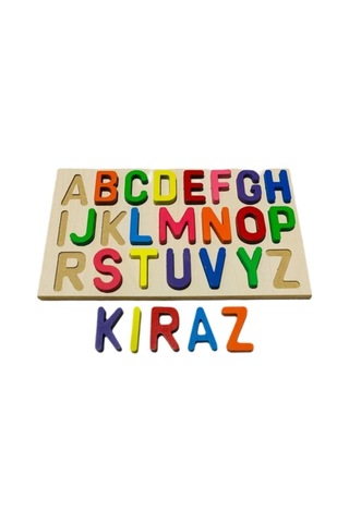 Ahşap Bultak 3'ü Bir Arada Set Alfabe-işlemler-arapça Eğitici Puzzle Yapboz