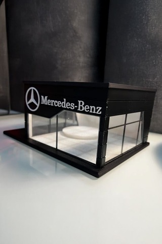 Mercedes-benz Showroom Tasarımlı Dekoratif Diorama 1:64