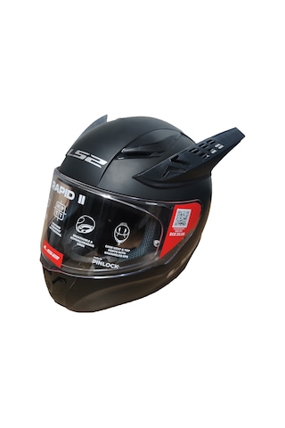 Motospartan Kask Boynuzu Siyah Yarışçı Tipi