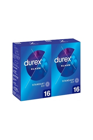Durex Klasik Prezervatif 2 x 16'lı